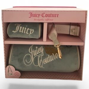 Juicy Couture Velour Crossbody + Wallet Set | Sage Green | NWT
